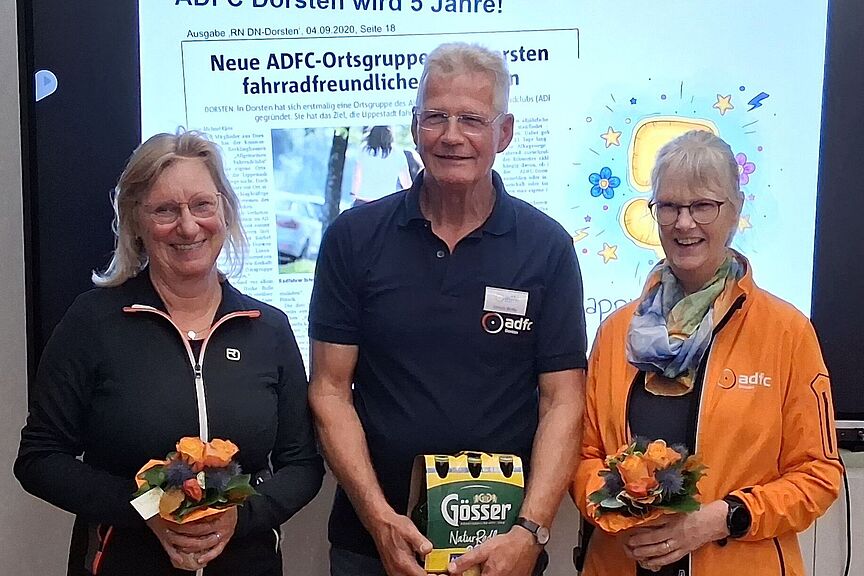 Gründungsmitglieder des ADFC Dorsten