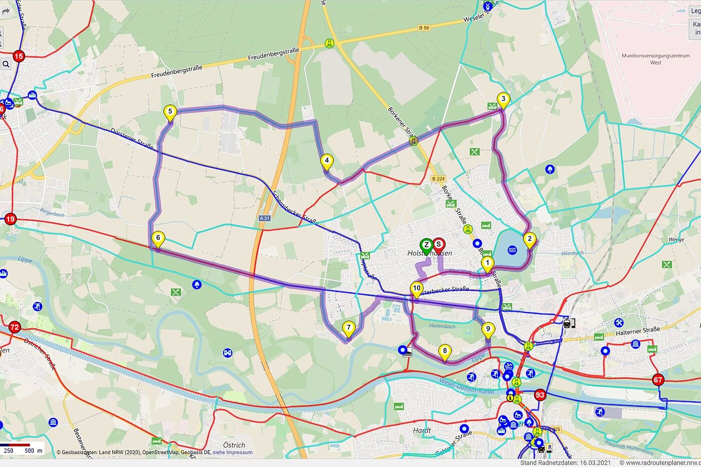 Lembecker Runde Radroutenplaner