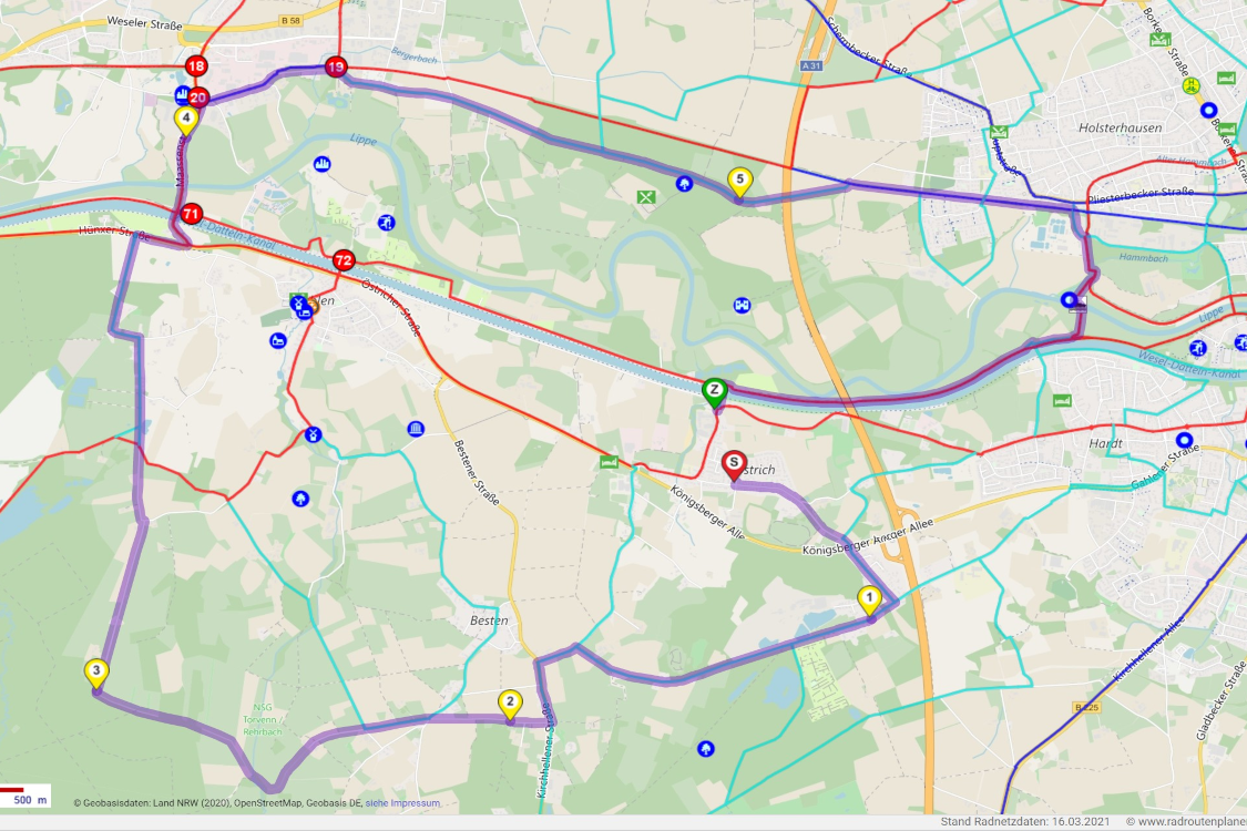 Östrich Radroutenplaner